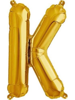 Parti Adresi Harf Folyo Balon K Harfi Altın Renk 76 Cm - 34"