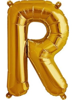 Parti Adresi Harf Folyo Balon R Harfi Altın Renk 100 Cm - 40"