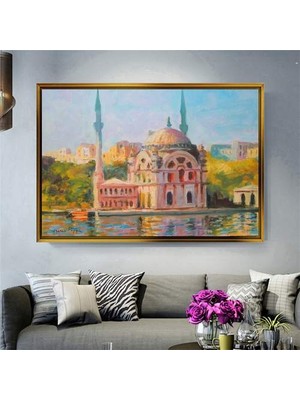 Giyense Altın Çerçeveli Dekoratif Tablo RG1820