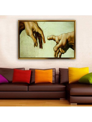 Giyense Altın Çerçeveli Dekoratif Tablo RG2047