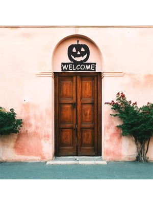Asa Store Lazer Kesim Metal Duvar Dekoru, Welcome Helloween 40 cm