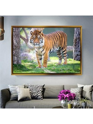 Giyense Altın Çerçeveli Dekoratif Tablo RG744