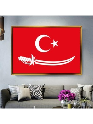 Giyense Altın Çerçeveli Dekoratif Tablo RG911