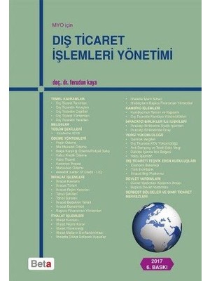 Dış Ticaret Işlemleri Yönetimi