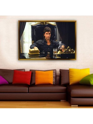 Giyense Altın Çerçeveli Dekoratif Tablo RG1880