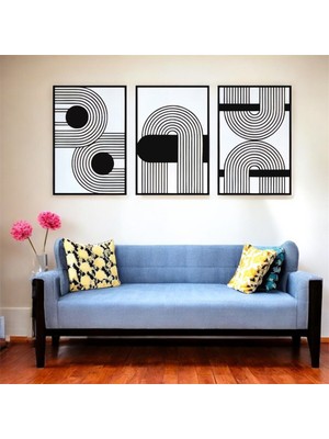 Asa Store Lazer Kesim Metal Duvar Dekoru, Şekiller 40 cm