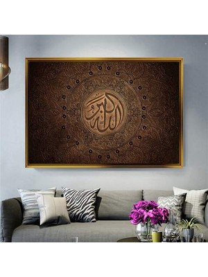 Giyense Altın Çerçeveli Dekoratif Tablo RG1478