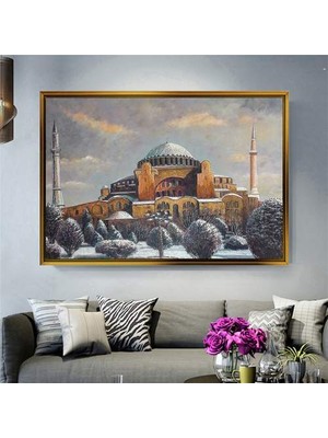 Giyense Altın Çerçeveli Dekoratif Tablo RG1740