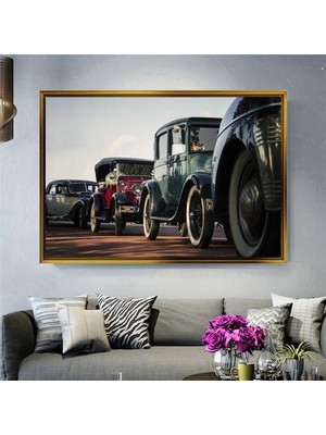 Giyense Altın Çerçeveli Dekoratif Tablo RG360