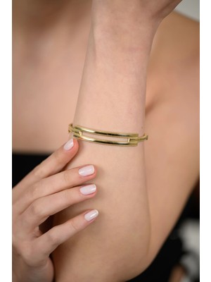 14 Ayar Kaburga Model Altın Kelepçe