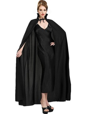 Siyah Yakalı Yetişkin Pelerin