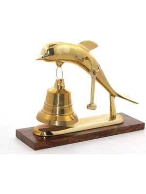 Pirinç Yunus Balığı Tasarımlı Çan