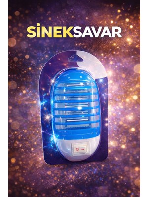 Fırsat Yolu Elektrikli Sinek Kovucu Sineksavar Gece Lambası Özellikli Prizli Cihaz