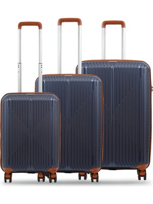 Ground Sirius Gar 3’lü Valiz Seti Denim Taba - 10728