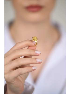 14 Ayar Altın Desenli Kadın Yüzük