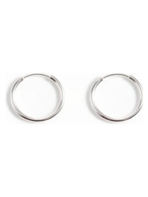 Silver Hunters Gümüş Halka Küpe 10 mm 925 Ayar Gümüş Halka Küpe