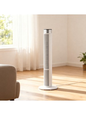 Mo Dou Vantilatör Kule Tipi Fan Uzaktan Kumandalı LED Dokunmatik Sessiz Çalışma 39 Inç Güçlü Soğutma Tower Fan 45W