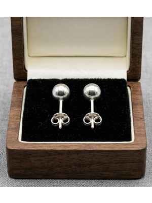 Silver Hunters Gümüş 925 Ayar 4 mm Top Küpe