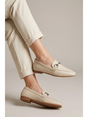 Polaris Pisagor Ps-04 Kadın Hakiki Deri  Babet Ayakkabı