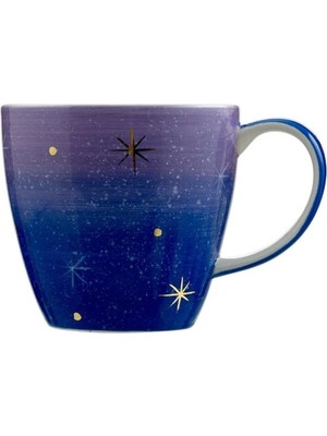 Paşabahçe Lila Starry Night Seramik Kupa Mavi
