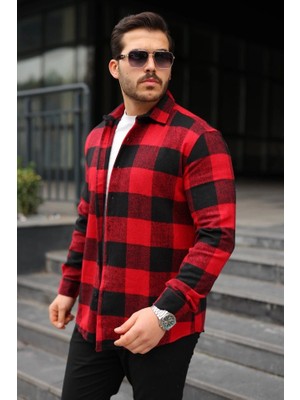 Stores36 Erkek Ekose Desenli Oduncu Gömlek