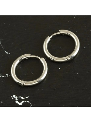 MidasTech Çelik Halka Küpe 1,5 cm Nemere