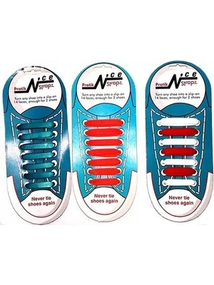 İlk El Grup Ieg™ Renkli Silikon Ayakkabı Bağcıkları