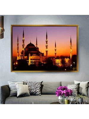 Giyense Altın Çerçeveli Dekoratif Tablo T40