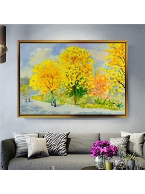 Giyense Altın Çerçeveli Dekoratif Tablo T312