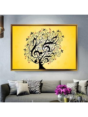 Giyense Altın Çerçeveli Dekoratif Tablo T219