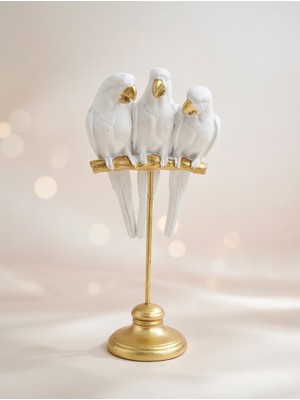 Decorland Papağan Polyester Dekoratif Obje Biblo