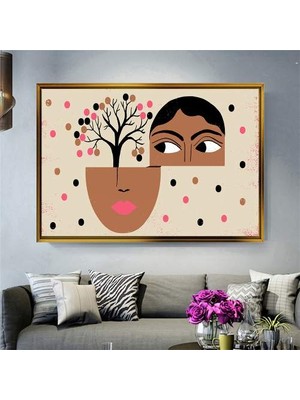 Giyense Altın Çerçeveli Dekoratif Tablo T551