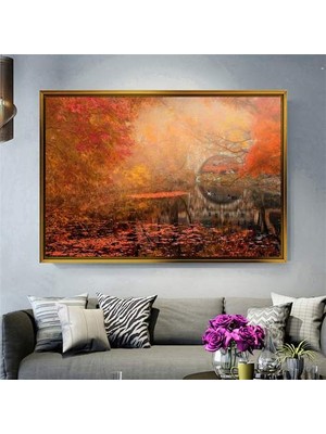 Giyense Altın Çerçeveli Dekoratif Tablo T380