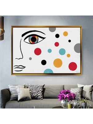 Giyense Altın Çerçeveli Dekoratif Tablo T603