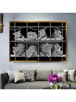 Giyense Altın Çerçeveli Dekoratif Tablo T355