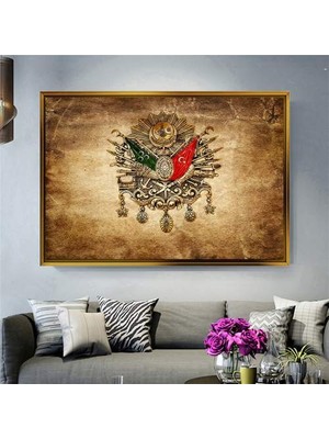 Giyense Altın Çerçeveli Dekoratif Tablo T428
