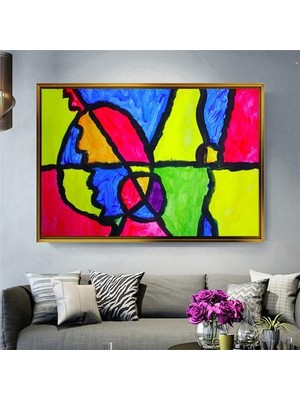 Giyense Altın Çerçeveli Dekoratif Tablo T628