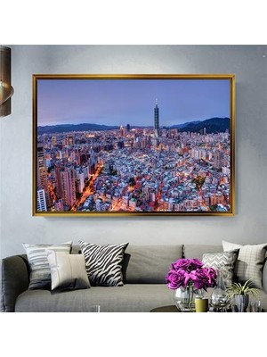 Giyense Altın Çerçeveli Dekoratif Tablo T240