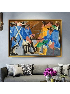 Giyense Altın Çerçeveli Dekoratif Tablo T277