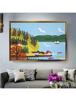 Giyense Altın Çerçeveli Dekoratif Tablo T298