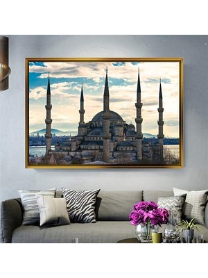 Giyense Altın Çerçeveli Dekoratif Tablo T293