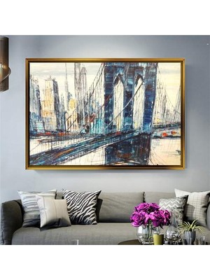 Giyense Altın Çerçeveli Dekoratif Tablo T1001