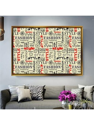 Giyense Altın Çerçeveli Dekoratif Tablo T1111