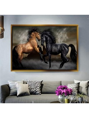 Giyense Altın Çerçeveli Dekoratif Tablo T949