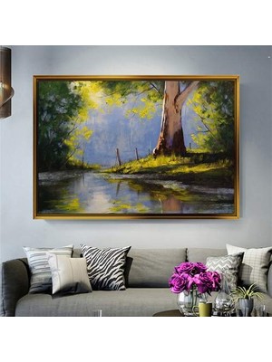 Giyense Altın Çerçeveli Dekoratif Tablo T1063