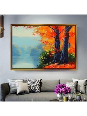 Giyense Altın Çerçeveli Dekoratif Tablo T1116