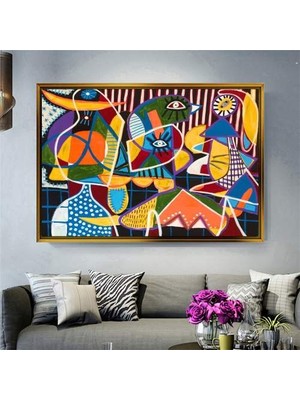 Giyense Altın Çerçeveli Dekoratif Tablo T388