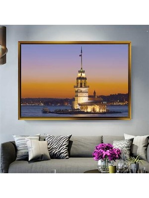 Giyense Altın Çerçeveli Dekoratif Tablo T791