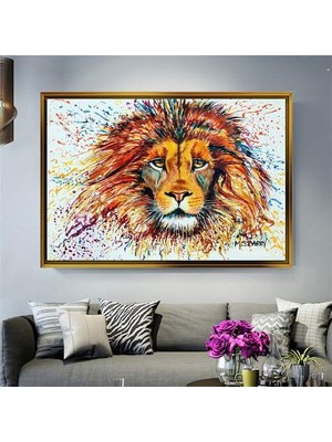 Giyense Altın Çerçeveli Dekoratif Tablo T891