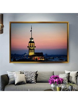 Giyense Altın Çerçeveli Dekoratif Tablo T854